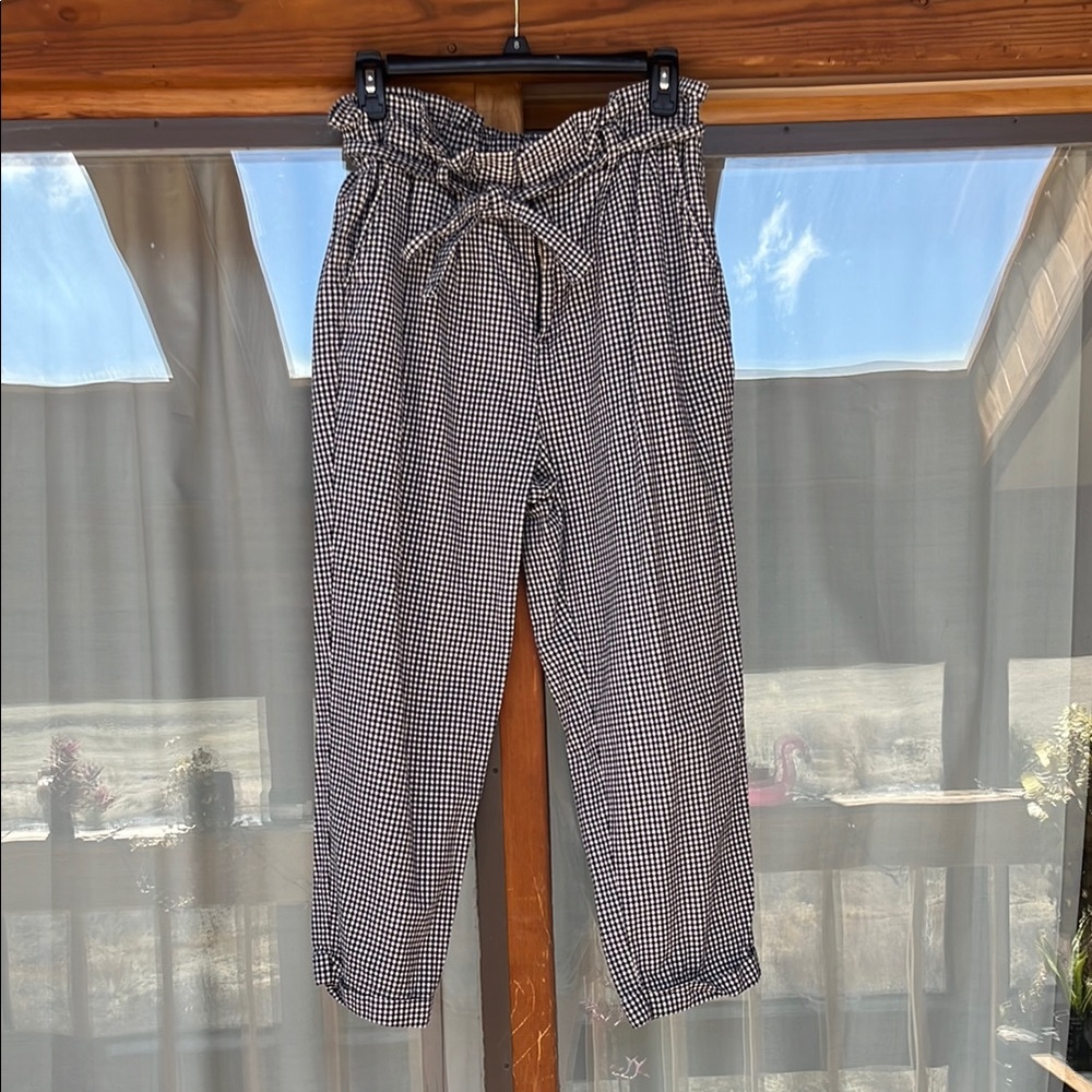 Black and White Gingham Pants